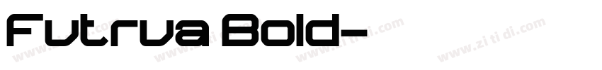 Futrua Bold字体转换